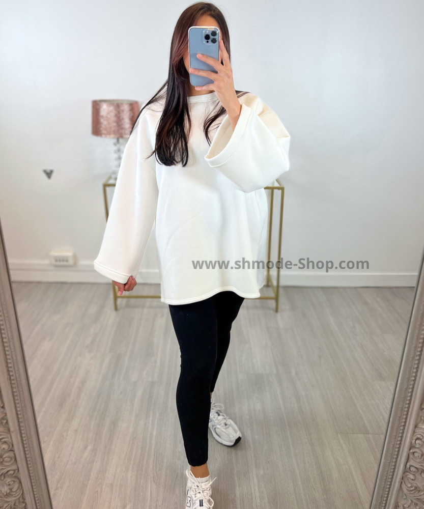 Pull Oversize - Blanc