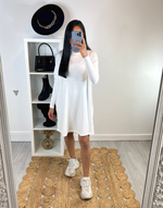 Robe Pull - Blanc cassé